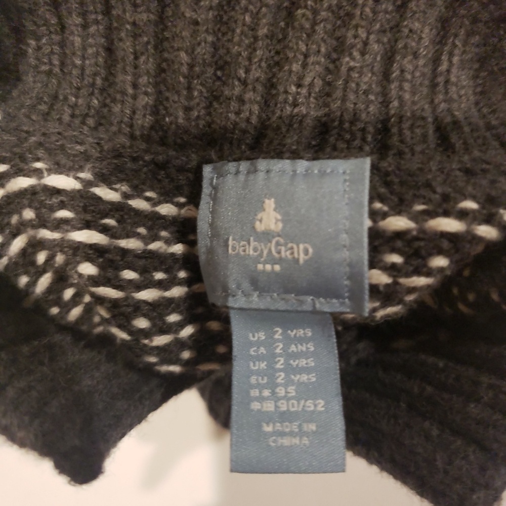 Baby Gap Boys Pullover Charcoal grey Sweater gc - Picture 6 of 7